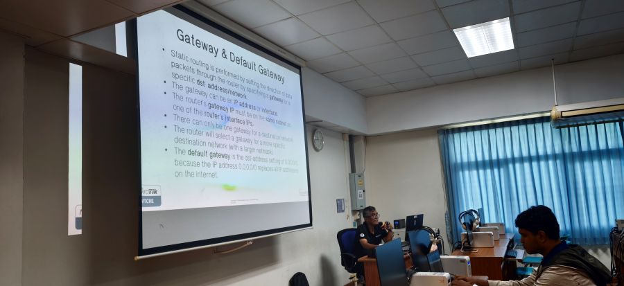 Seminar on Network cabling and Mikrotik configuration on 16-17 Mar 2026.