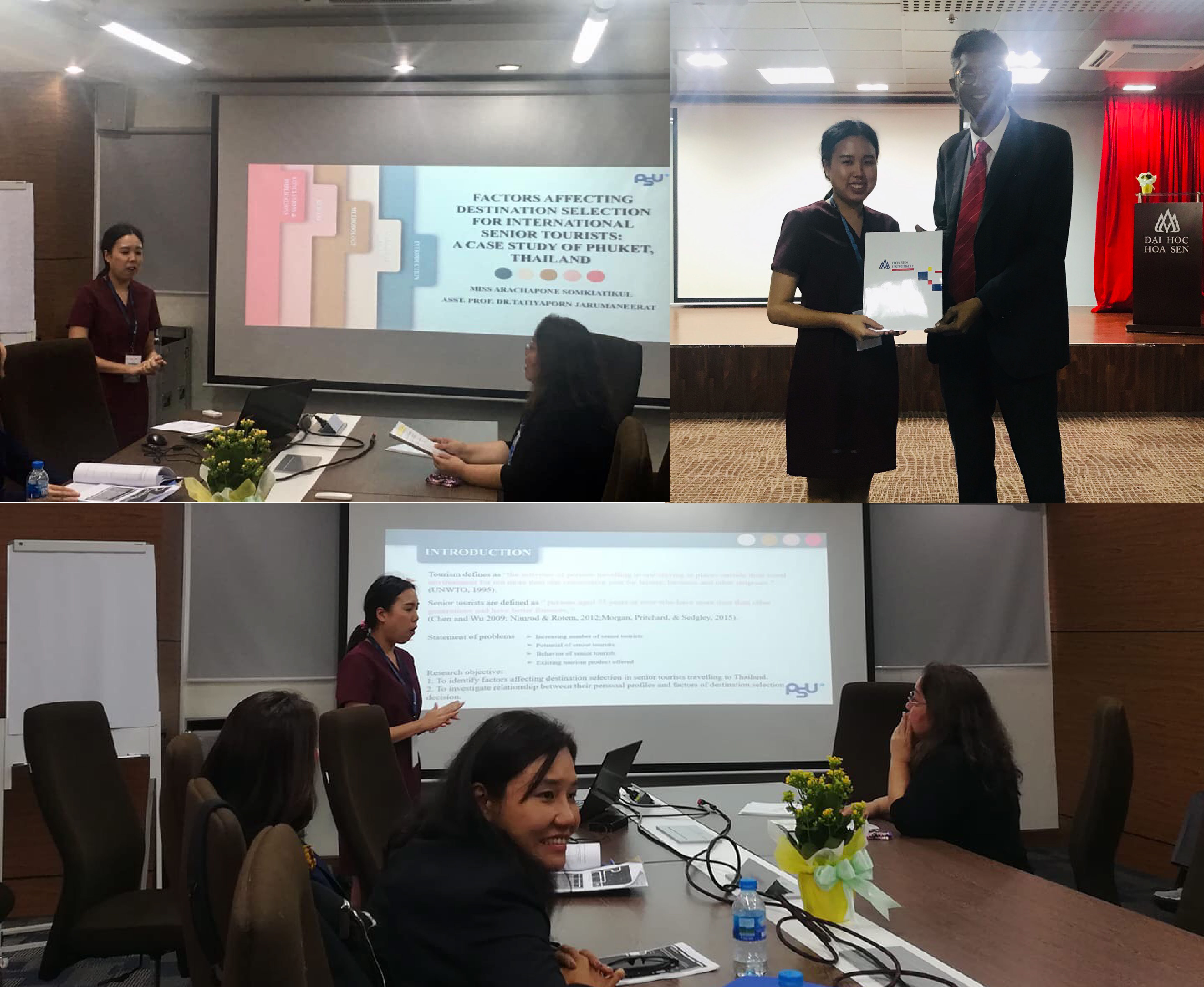นักวิจัยม.อ.ภูเก็ต ร่วมนำเสนอผลงานคว้ารางวัล Best Paper Award งานประชุมนานาชาติ ASEAN Tourism Association Conference 2019 ณ ประเทศเวียดนาม