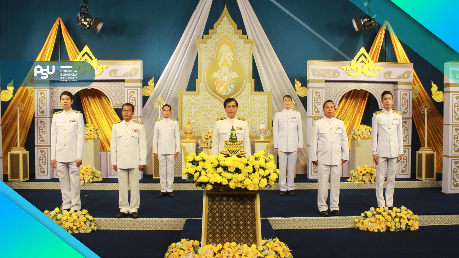 คณะผู้บริหาร ม.อ.ภูเก็ต ร่วมบันทึกเทปโทรทัศน์ถวายพระพร