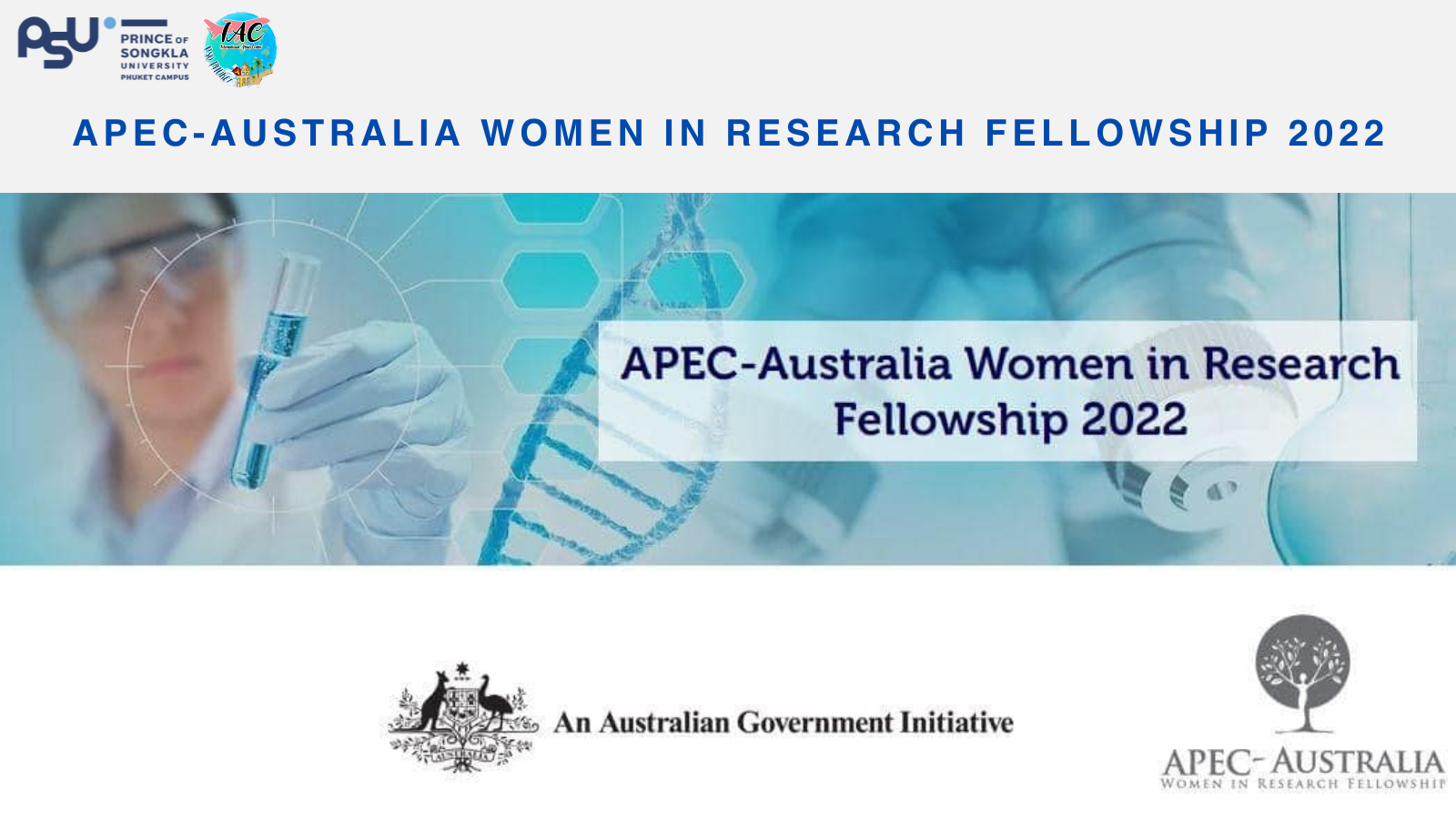 APEC-Australia Women in Research Fellowship 2022
