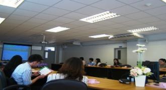 ต้อนรับคณะอาจารย์จากสำนักวิชาวิทยาศาสตร์เครื่องสำอาง  ม. แม่ฟ้าหลวง