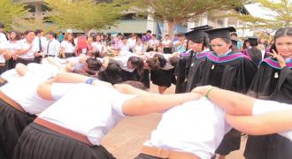 พิธีซ้อมรับพระราชทานปริญญาบัตร ประจำปีการศึกษา 2555