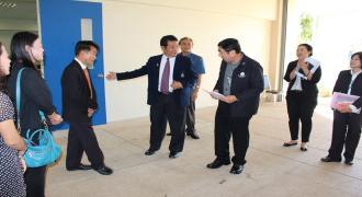 ผู้บริหาร ม.อ.สุราษ ต้อนรับผู้ตรวจราชการสำนักนายกรัฐมนตรี เขตที่ 6 