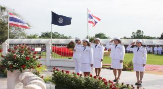 วิทยาเขตสุราษฎร์ธานี เข้าร่วมพิธีวางพานพุ่มครบรอบ 99 ปี การพระราชทานนาม สุราษฎร์ธานี