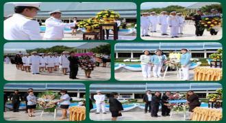 พิธีวางพวงมาลา วันมหิดล 2557