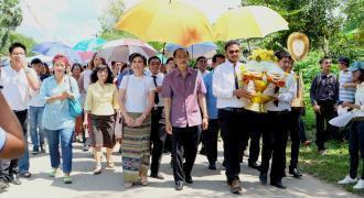 ทอดกฐินสามัคคีมหาวิทยาลัยสงขลานครินทร์ ประจำปี 2557  ณ วัดวังฆ้อง ต.สามตำบล อ.จุฬาภรณ์ จ.นครศรีธรรมราช