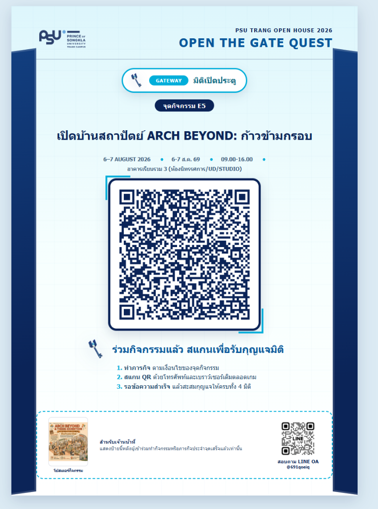 ภาพถ่ายป้าย QR Code A4 จริงจากระบบ