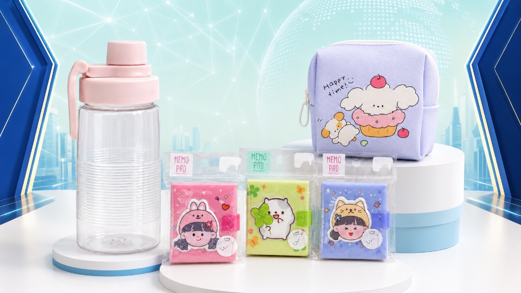 ของรางวัล — กระบอกน้ำ, Memo Pad 3 ลาย, กระเป๋าผ้า